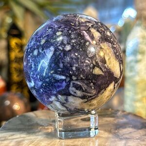Lepidolite Crystal Sphere!